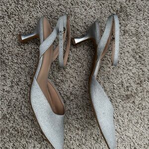 Chic Silver Women's Heels